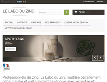 Tablet Screenshot of nettoyant-zinc.com